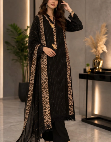 Black  Leopord Print