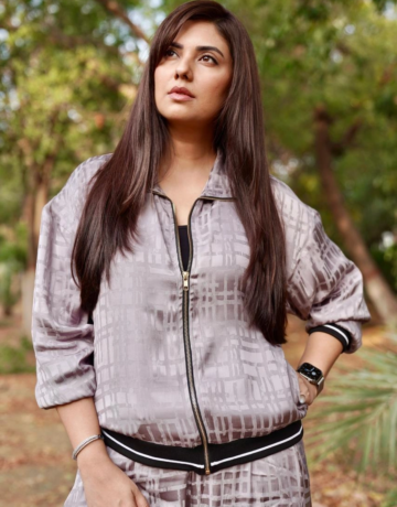 Luxe Grey Silk Jacket Set